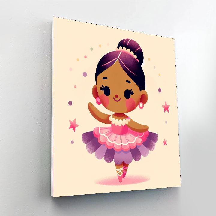 Charming Ballerina Painting By Numbers Kit