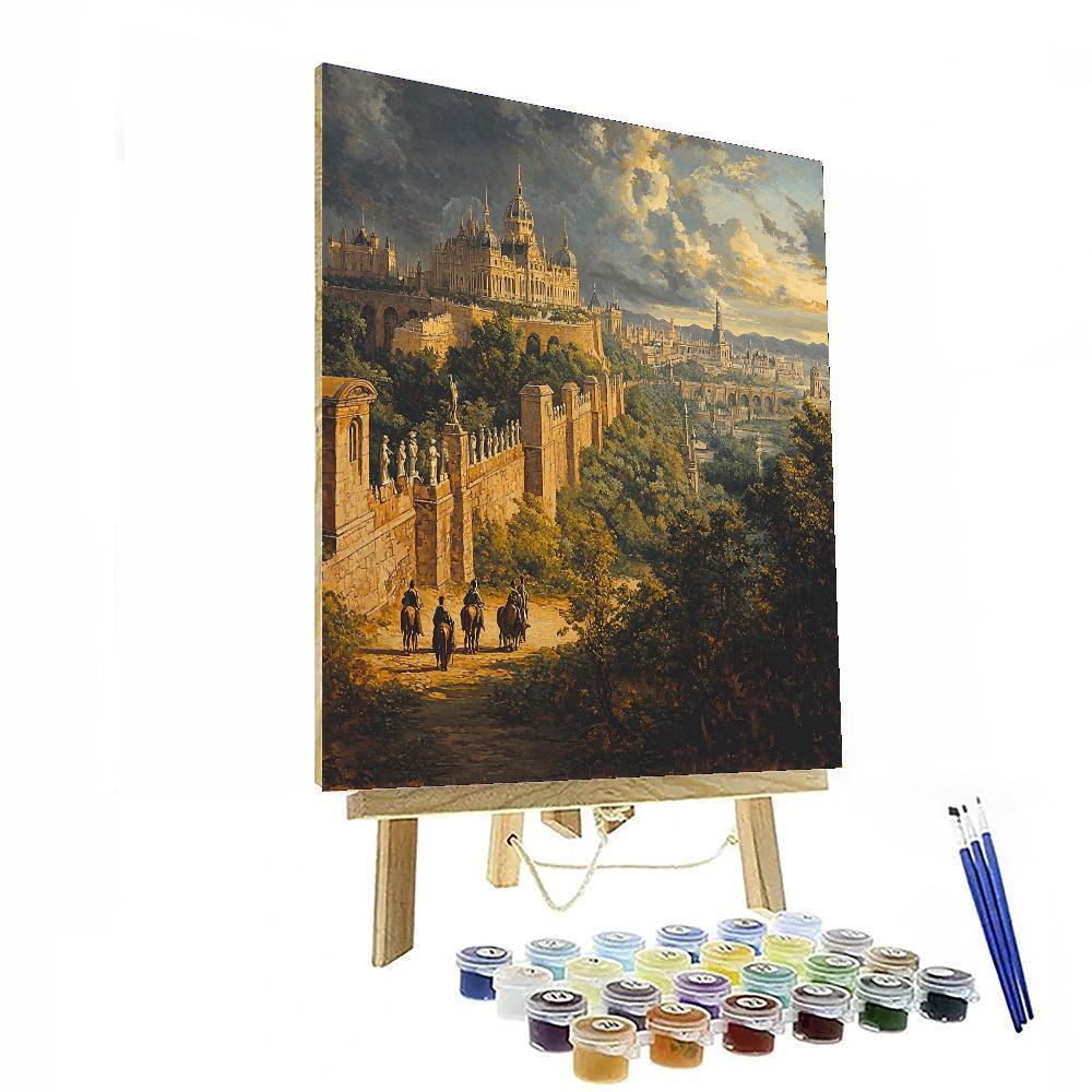 Gustave Courbet Inspired Historic Enchantment  Number Painting