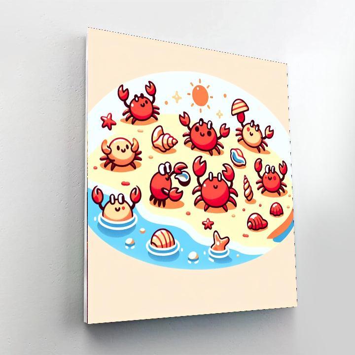 Crafty Crabs Paint By Numbers Art