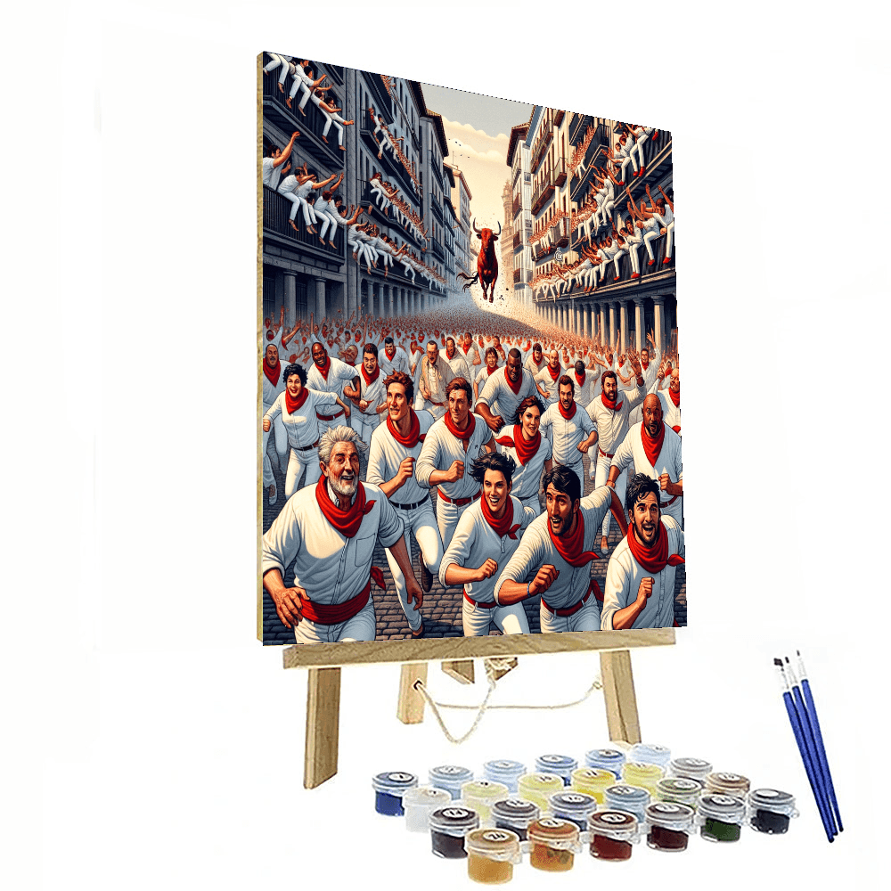 San Fermin - Pamplona, Spain Paint By Color