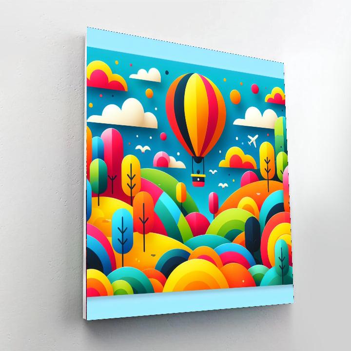Balloon Ride Adventure Number Painting
