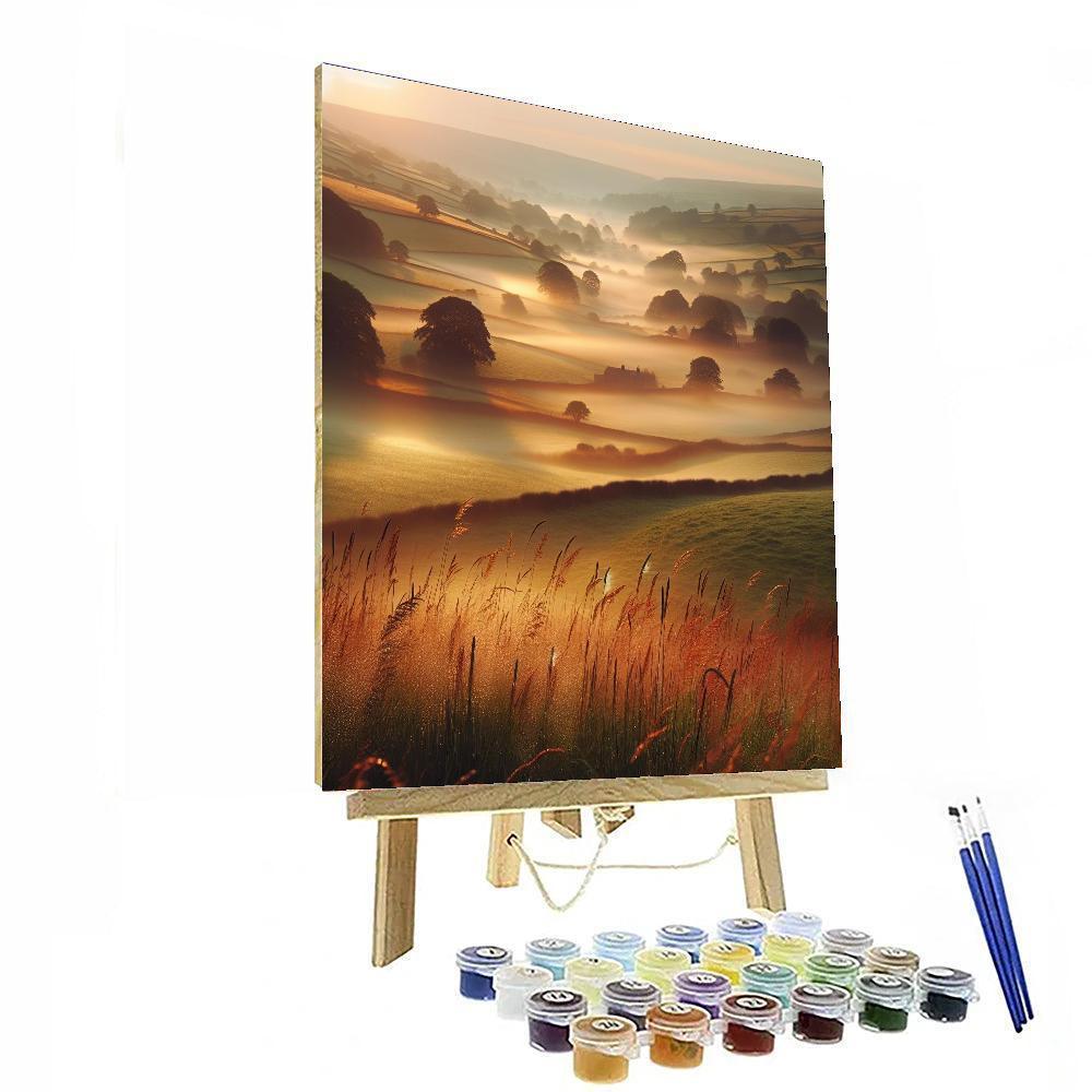 Rustic Countryside Morning DIY Paint By Numbers