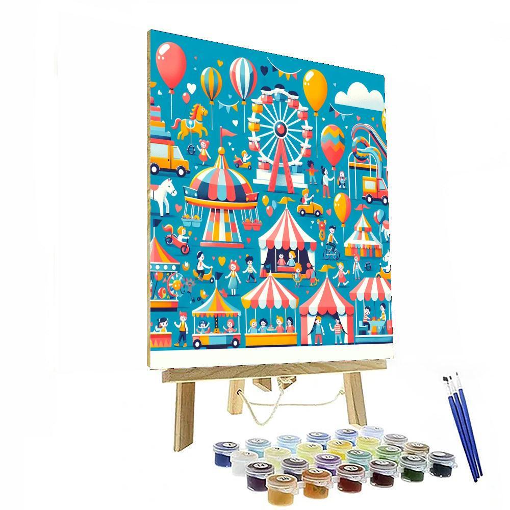 Playful Carnival Fun Paint By Numbers Kits