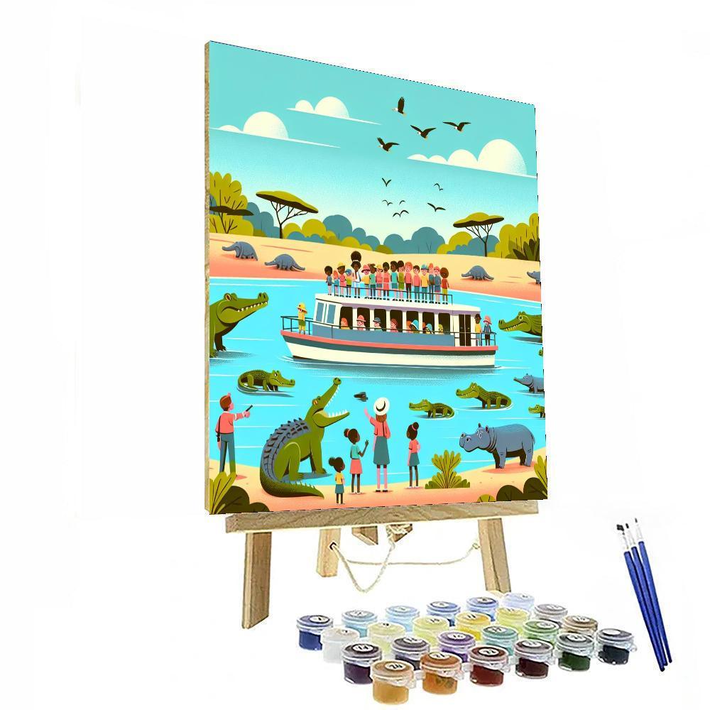 Safari River Cruise Paint By Color