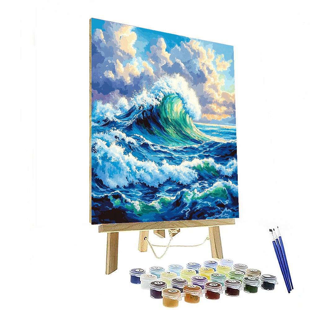 Hokusai Inspired Kaleidoscope Oceanic Views  Paint By Numbers