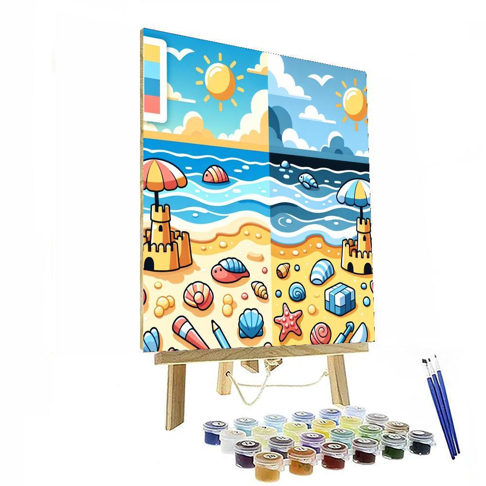 Beach Day Adventure Numbered Painting Kits