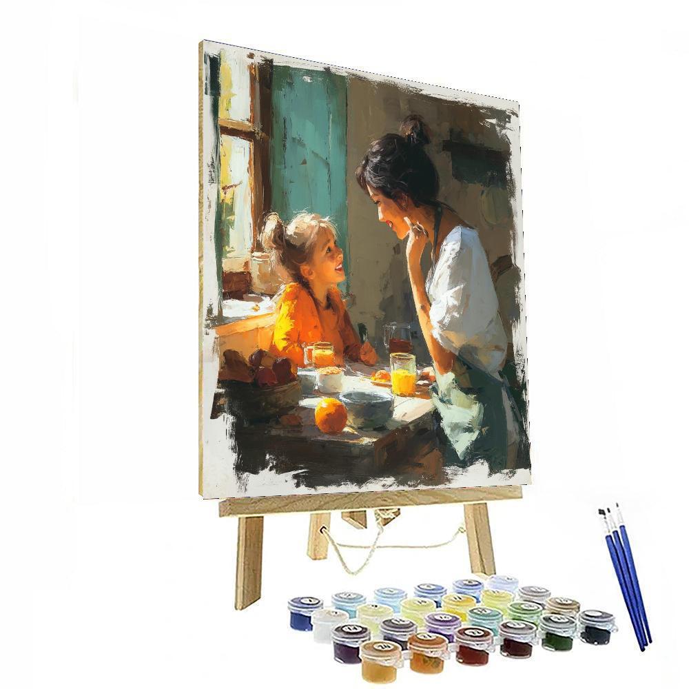 Morning Routine Together Number Painting