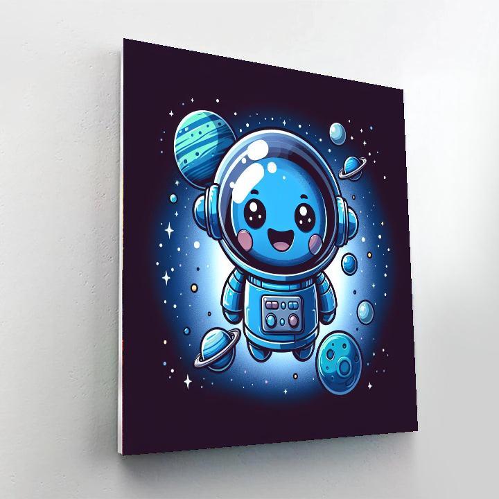 Joyful Robot Explorer Paint By Numbers Kits