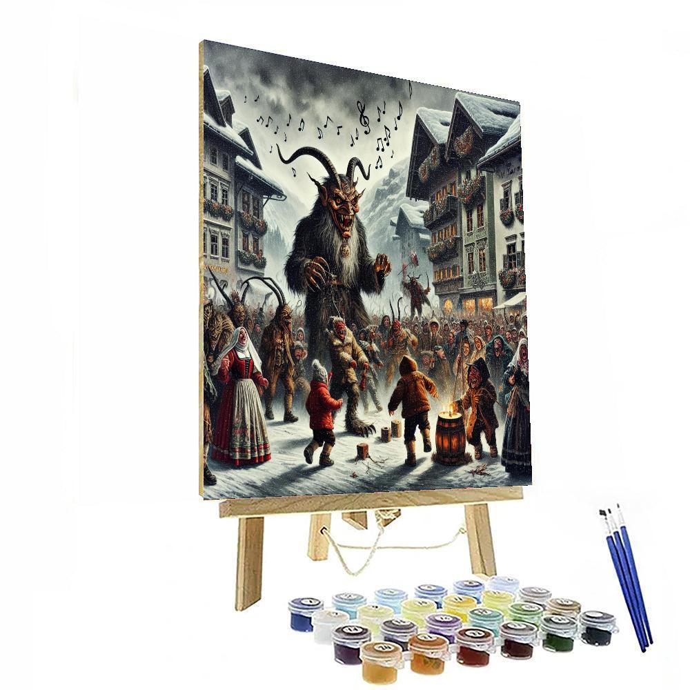 Krampusnacht - Tyrol, Austria Painting Number Kit