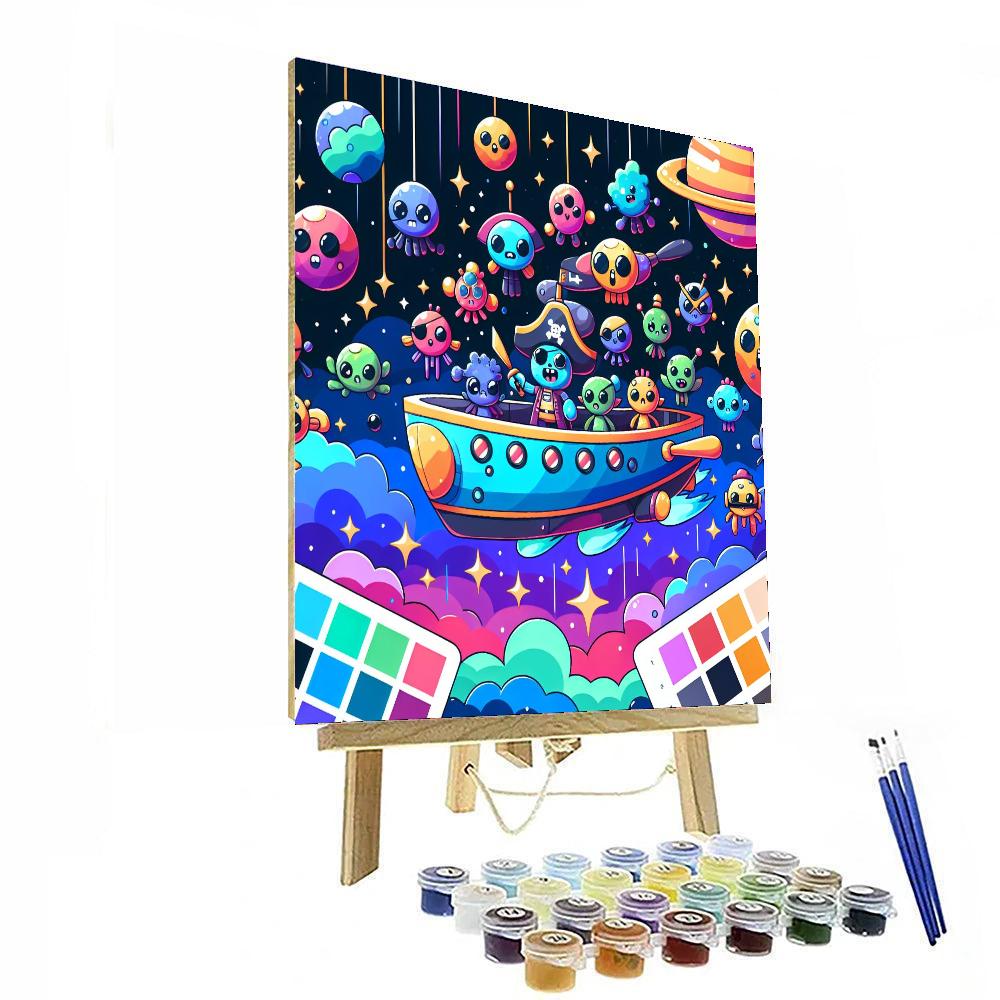Galactic Pirate Adventure Paint By Number