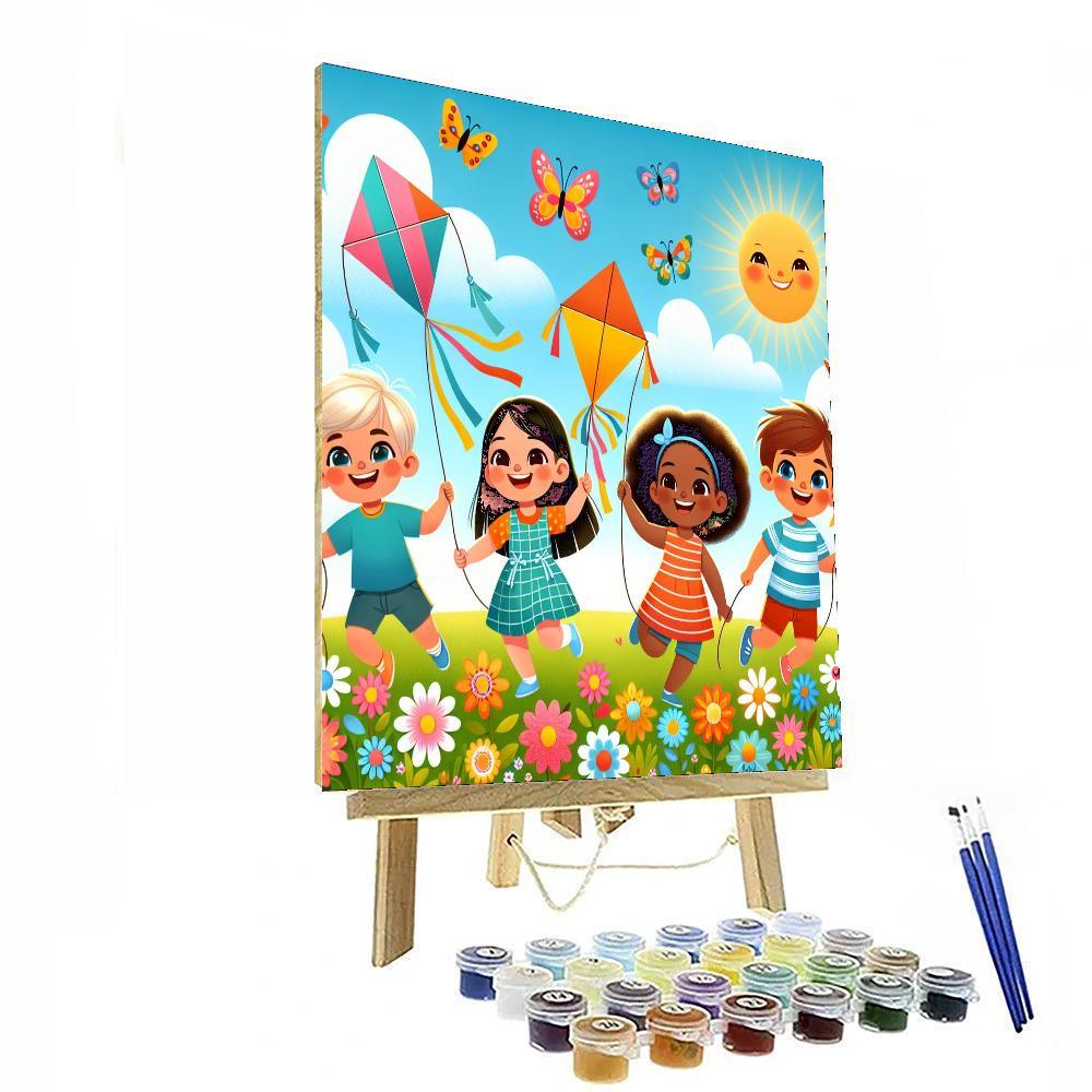 Kites And Sunshine Paint By Color