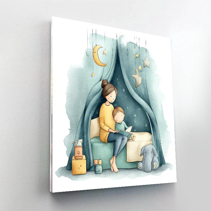 Cozy Moments With Mom Painting Number Kit