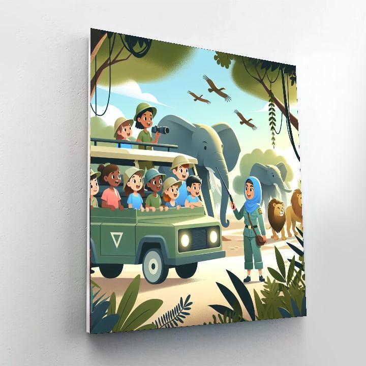 Jungle Safari Bonanza Painting Number Kit