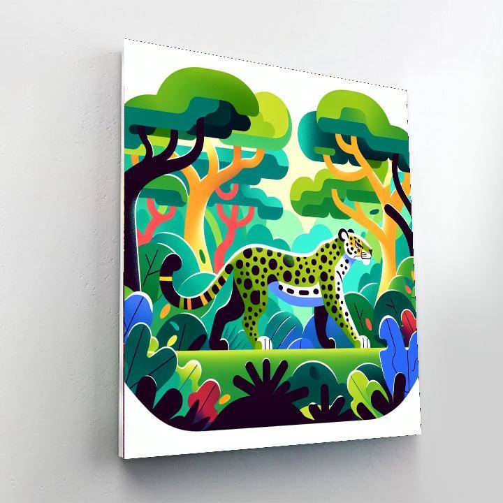Jungle Jaguar Journey Painting By Numbers Kit