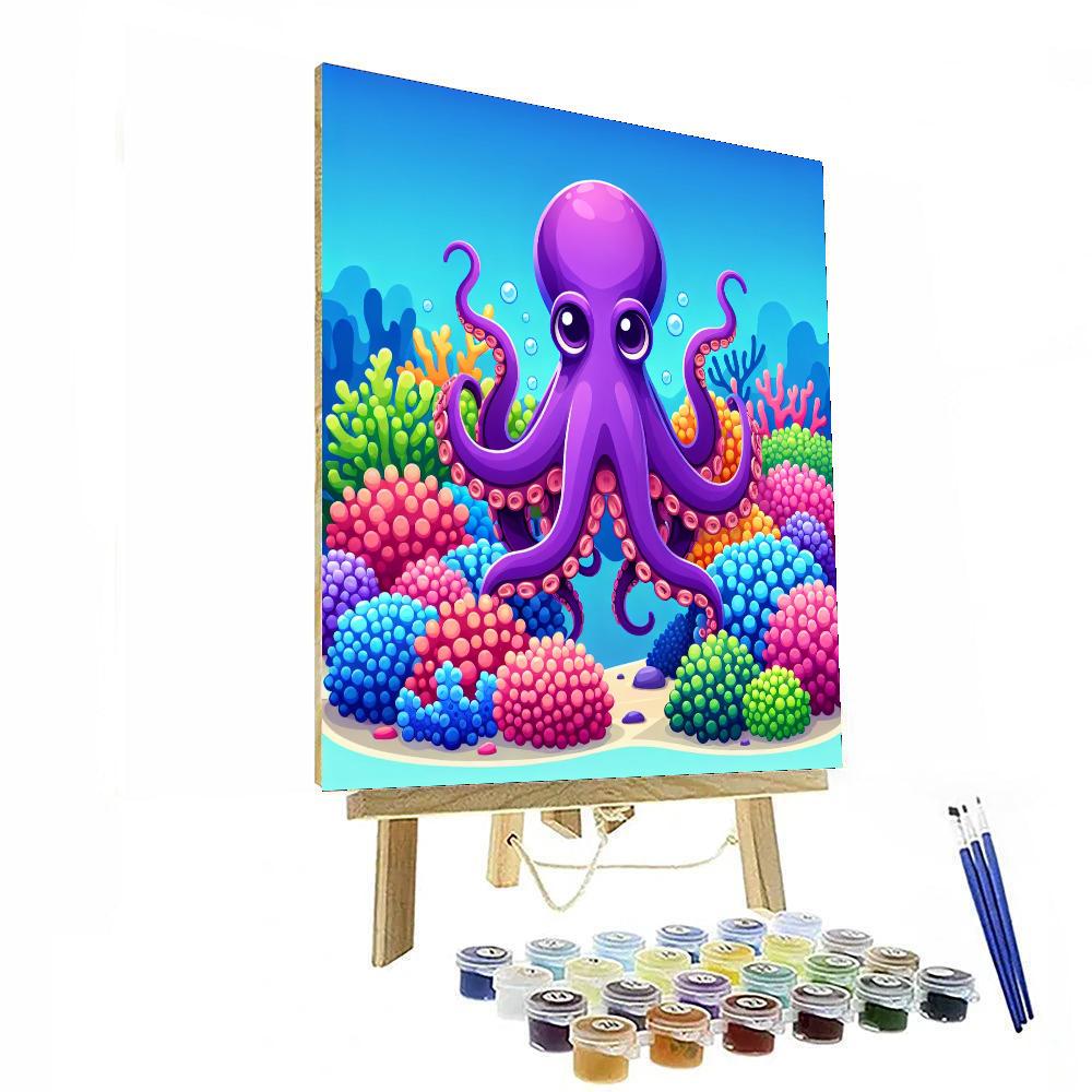 Clever Octopus Mystery Numbered Painting Kits