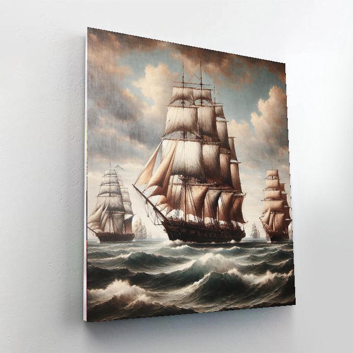Historic Nautical Expedition Paint By Numbers Art