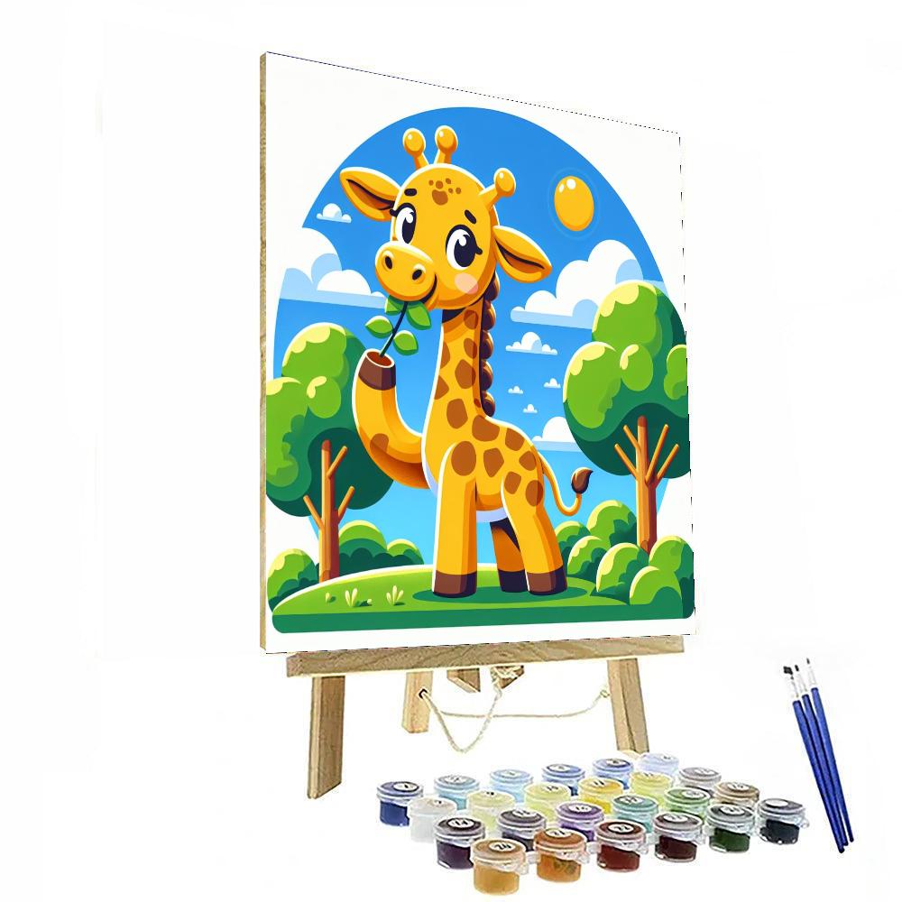 Happy Giraffe Paint By Number
