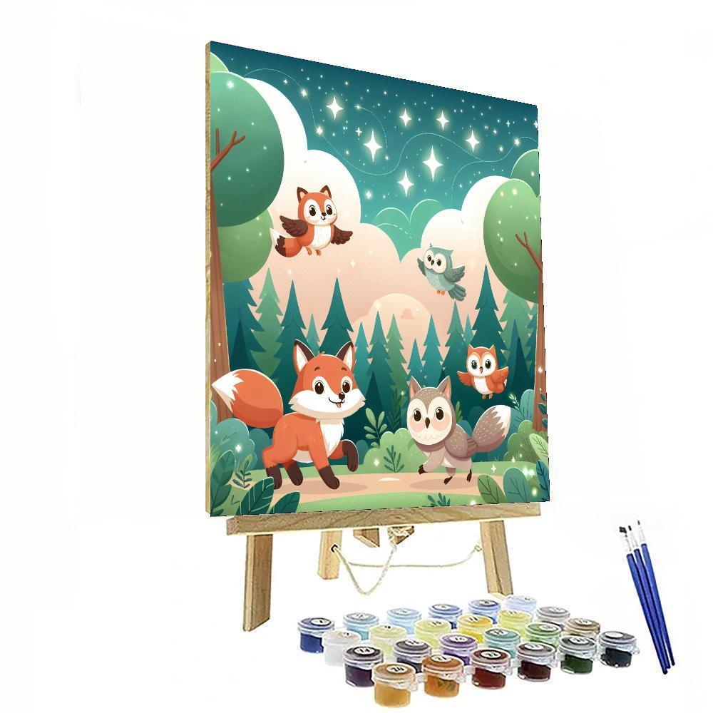 Magical Woodland Frolic Paint By Numbers