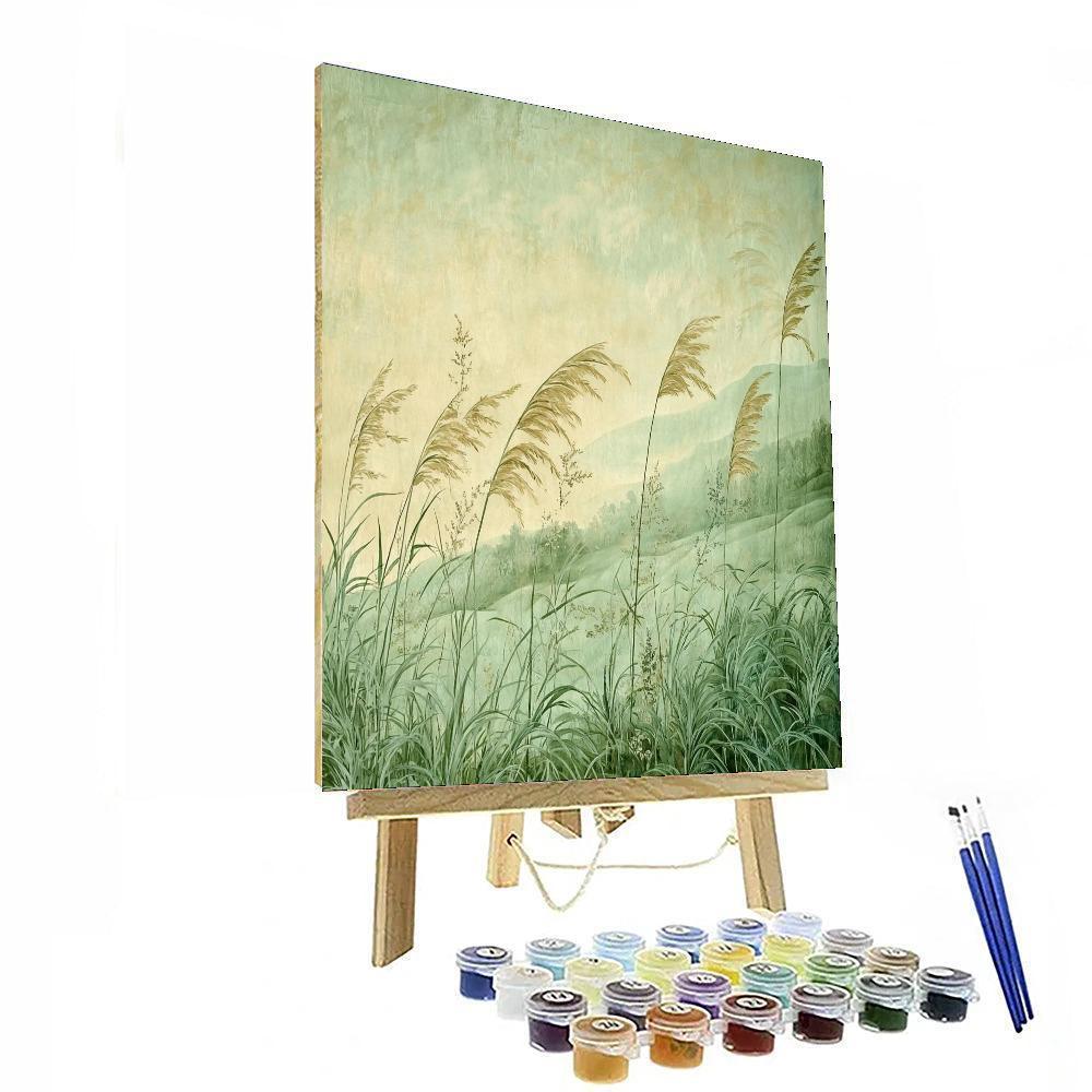 Leonardo Da Vinci Inspired Whispers Of Wind  Numbered Painting Kits
