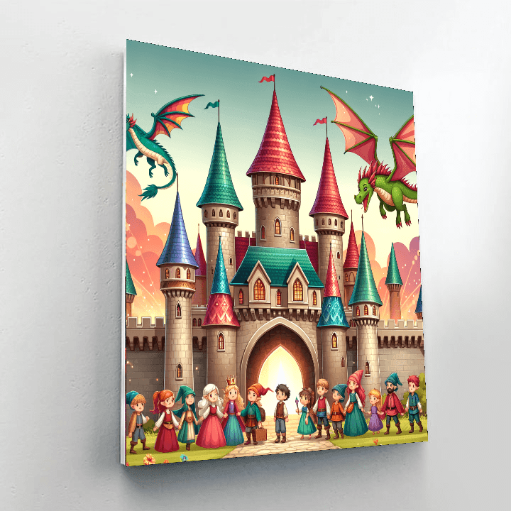 Fantasy Fairytale Castle Paint By Numbers Kits