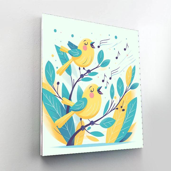 Singing Canary Chorus Painting By Numbers Kit