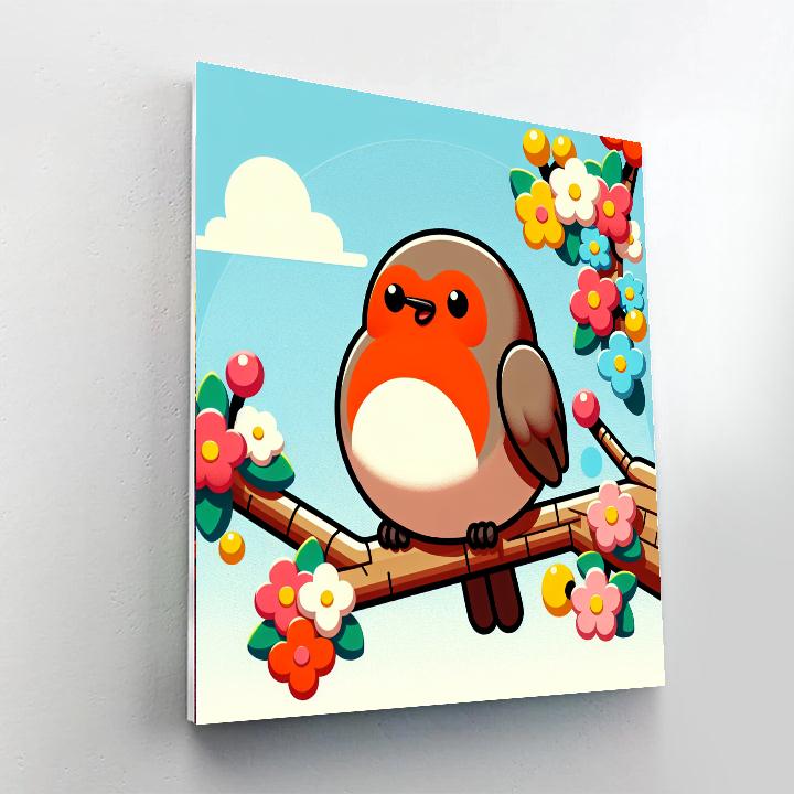 Chirpy Robin's Spring Morning Paint By Numbers Kits