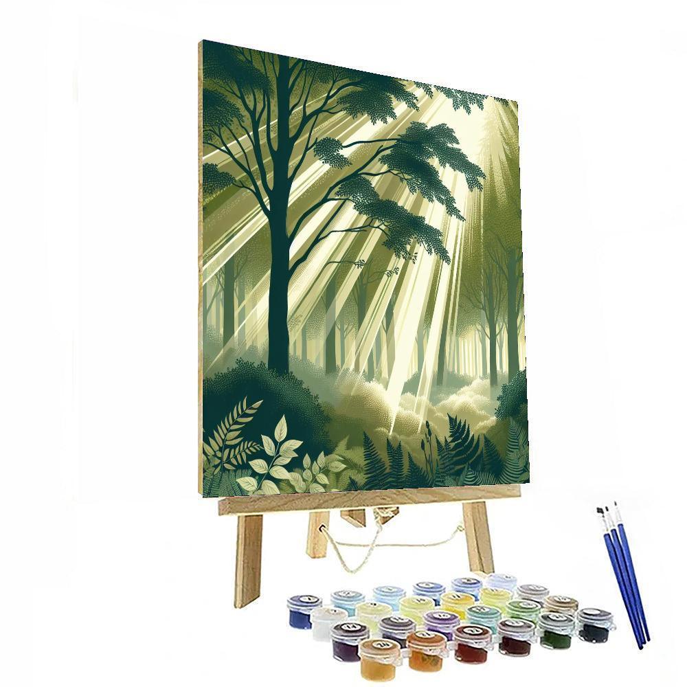 Ethereal Forest Canopy Paint By Numbers Art