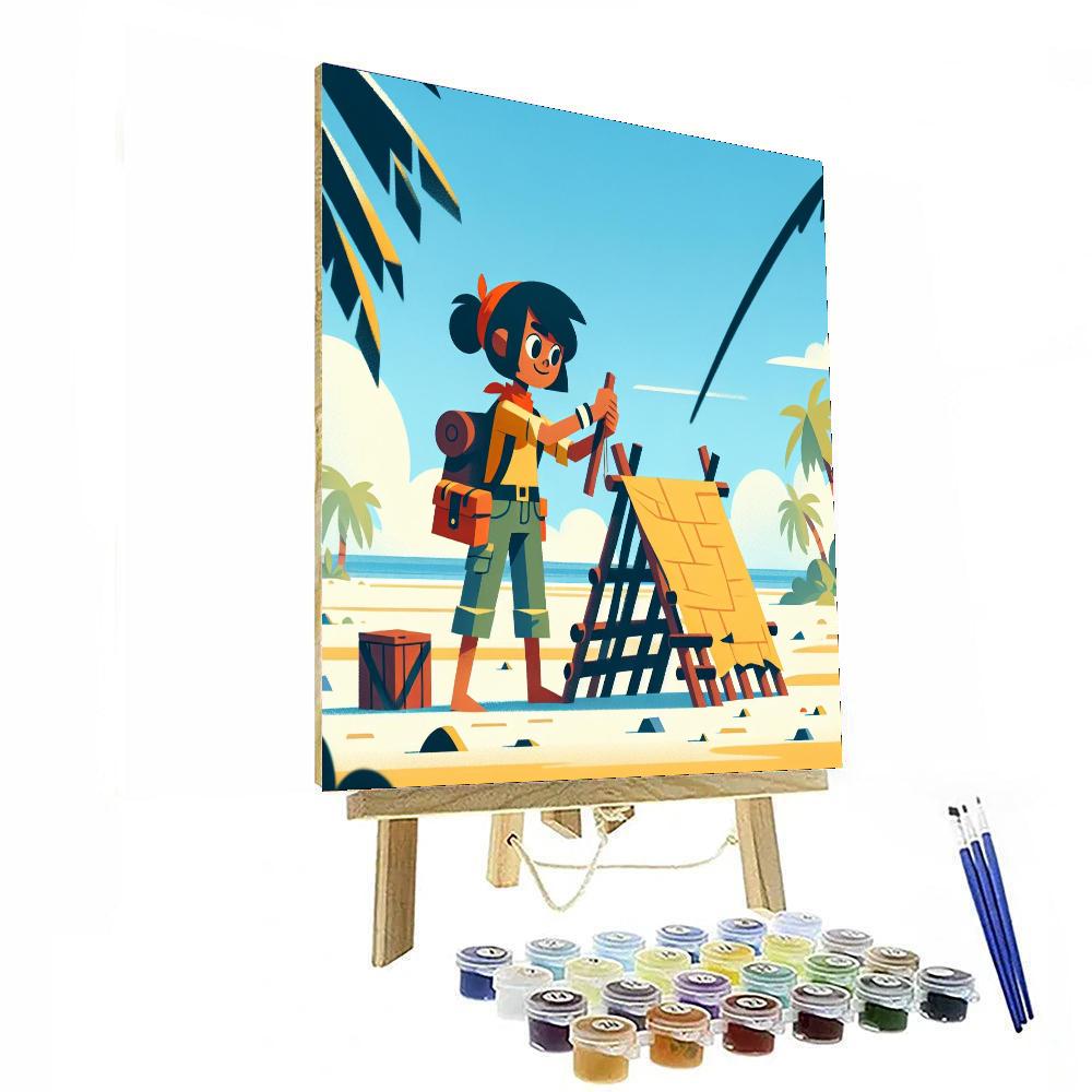 Island Survival Adventure Painting Number Kit