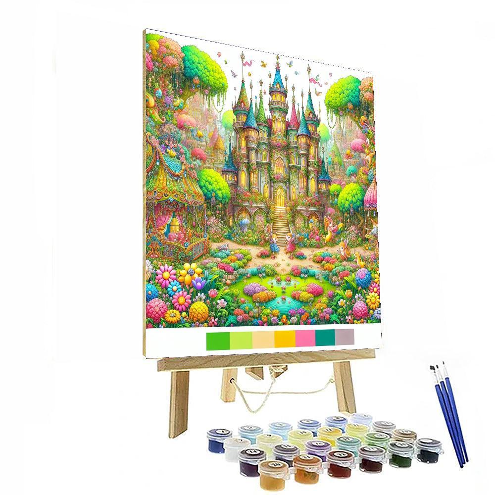 Enchanting Castle Gardens Paint By Color