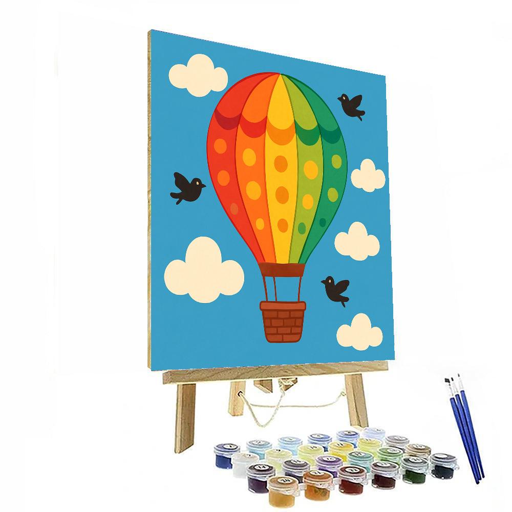Sunny Balloon Adventure Painting By Numbers Kit