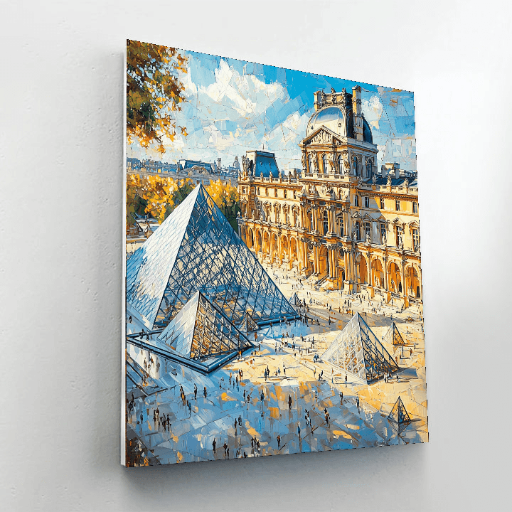 The Louvre Museum - Paris DIY Paint By Numbers