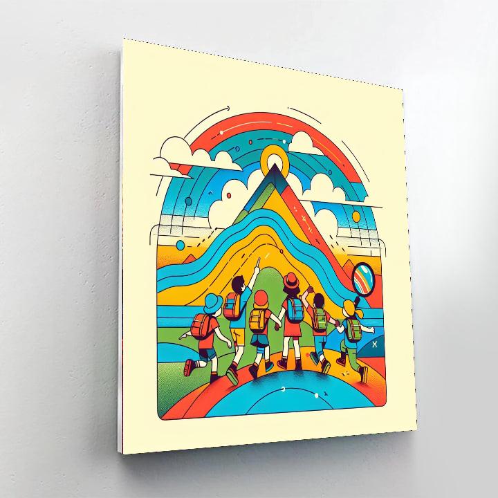 Mountain Adventure Expedition Number Painting