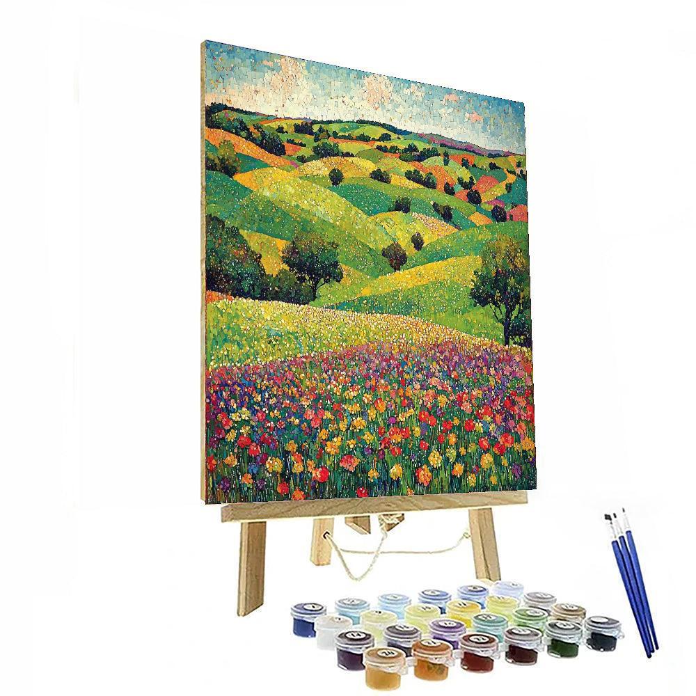 Georges Seurat Inspired Verdant Fields  Numbered Painting Kits