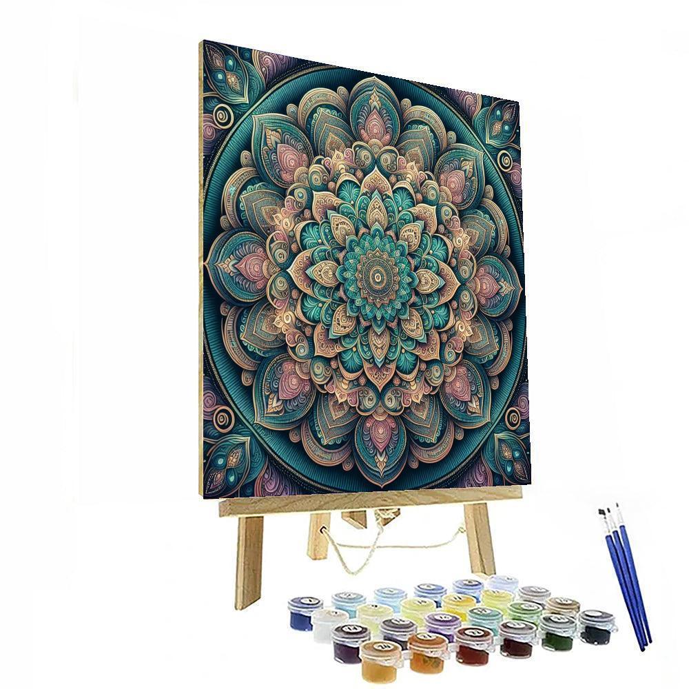 Colorful Mandala Bliss Paint By Numbers Art