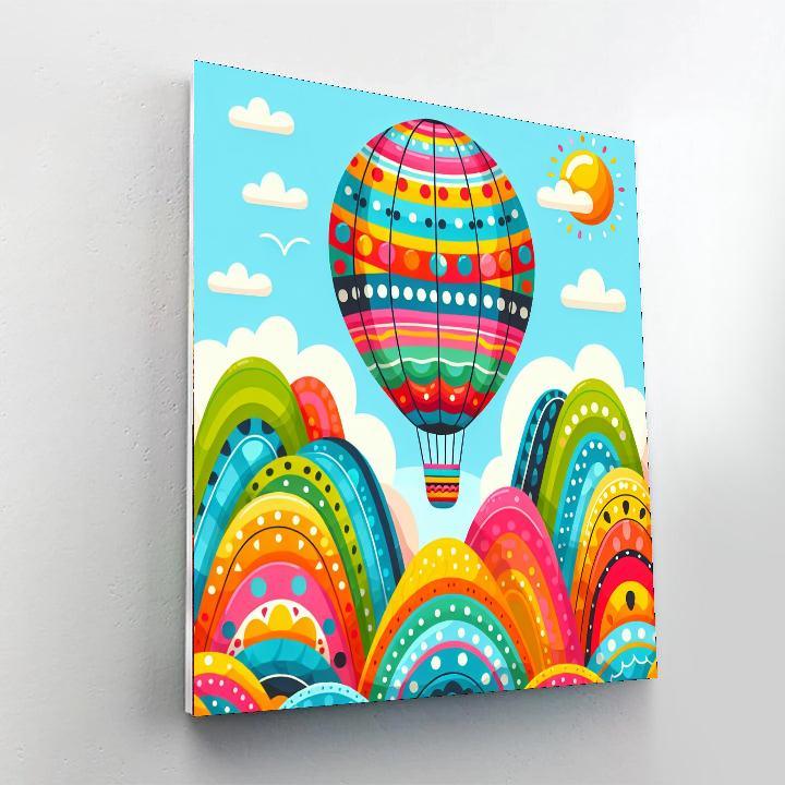 Gigantic Hot Air Balloon Paint By Numbers Art