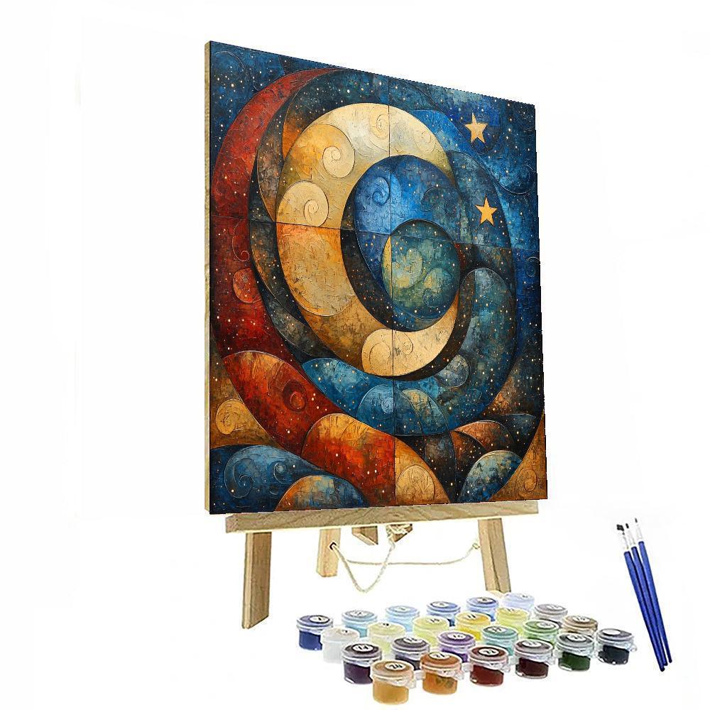 Paul Klee Inspired Harmonious Rhythms Of The Cosmos  Paint By Number