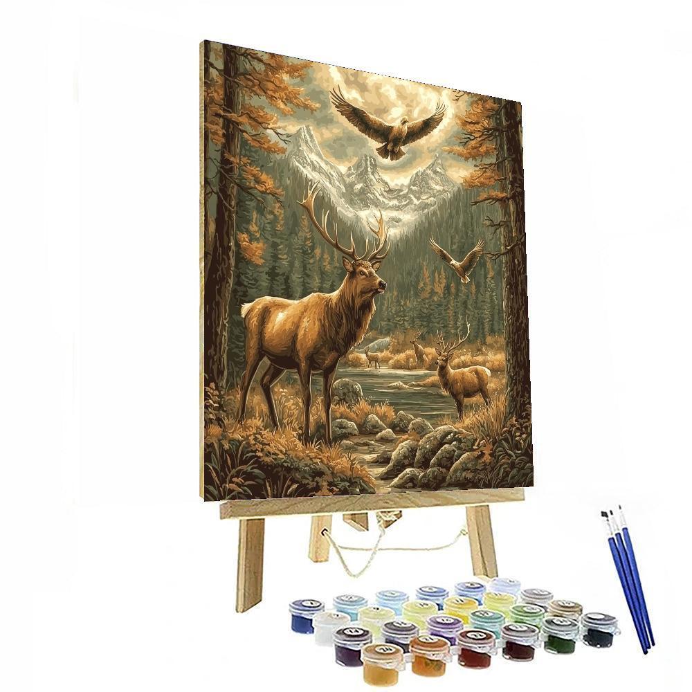 Landseer Inspired Landseer's Noble Animals  Number Painting