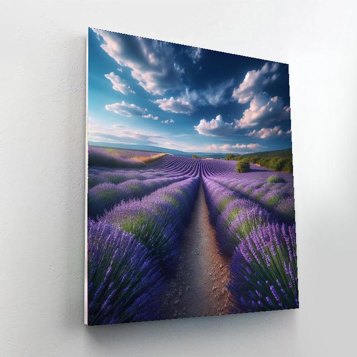 Summer Lavender Dream Number Painting