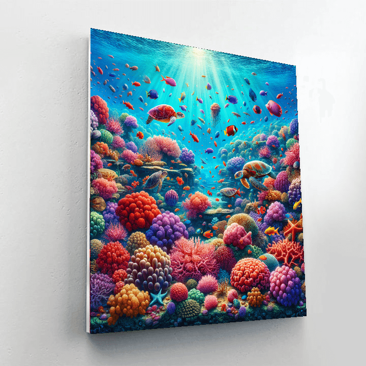 Underwater Coral Wonderland - DIY Painting By Numbers Kit