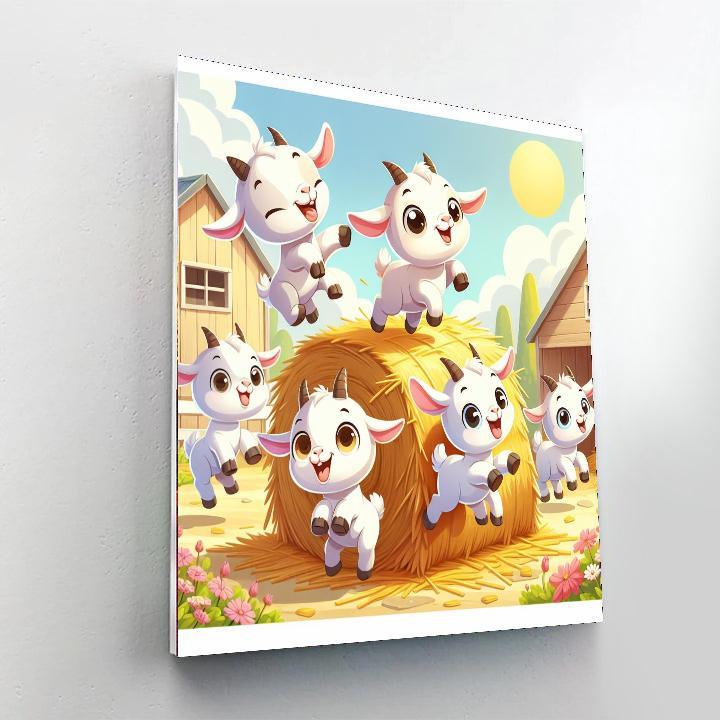 Gallivanting Goats Painting By Numbers Kit