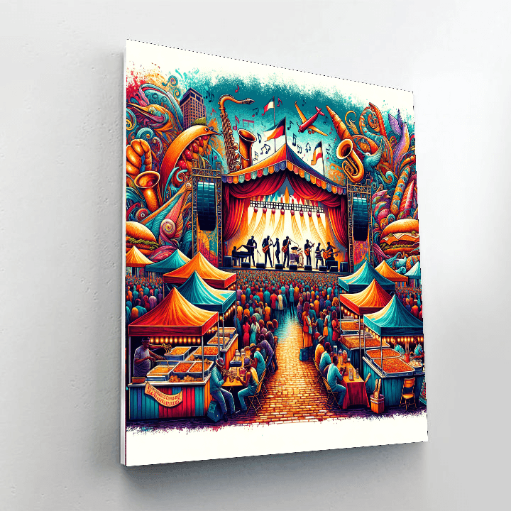 The New Orleans Jazz & Heritage Festival - New Orleans, Usa Painting By Numbers Kit