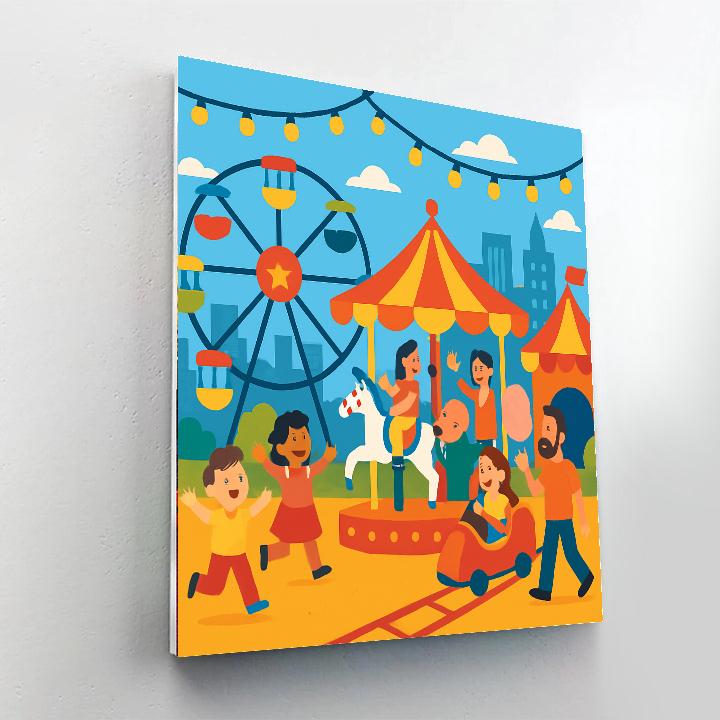 Jubilant City Carnival Paint By Color