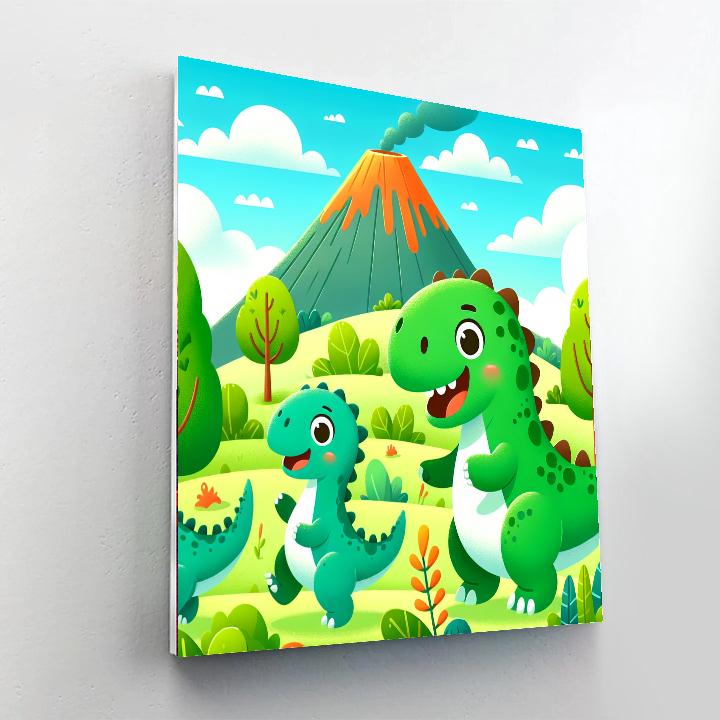 Dandy Dinos Number Painting