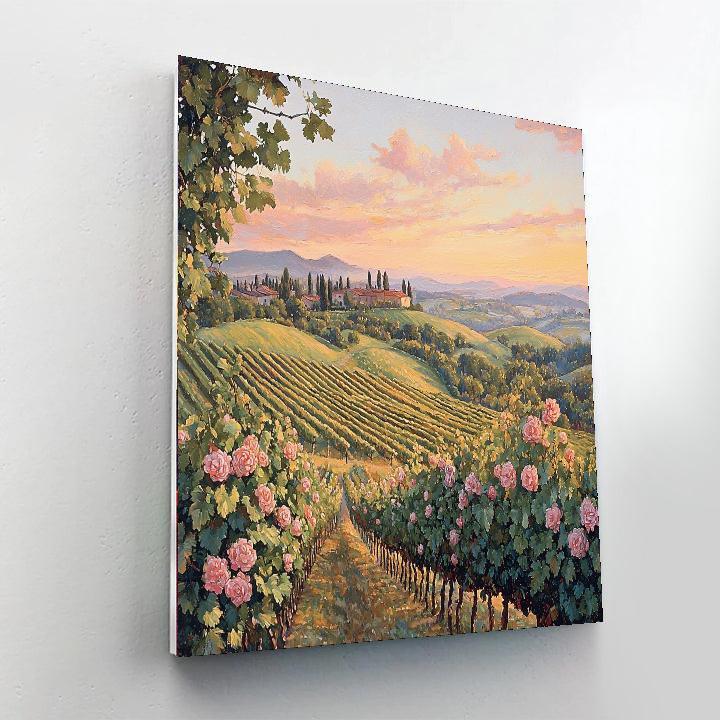 Sandro Botticelli Inspired Pastel Dawn In Tuscany  Paint By Numbers