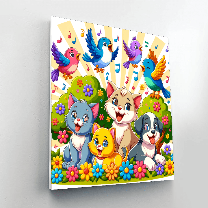 Playful Pet Paradise Paint By Numbers Kits