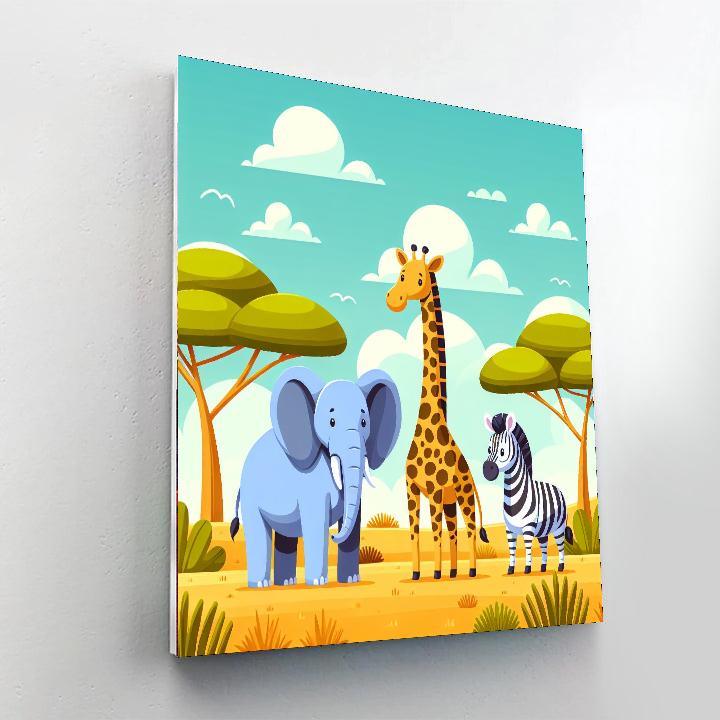 Savanna Animal Adventure Paint By Number
