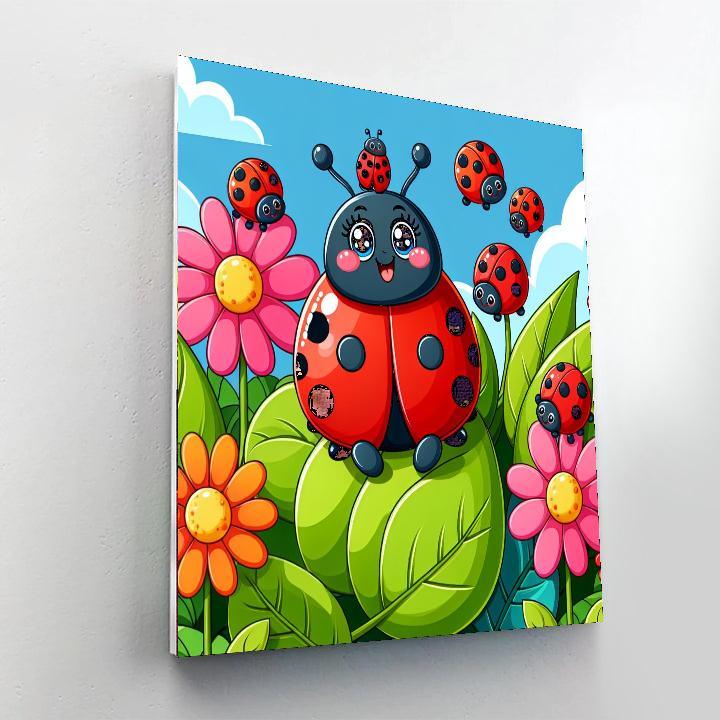 Charming Ladybugs Painting By Numbers Kit
