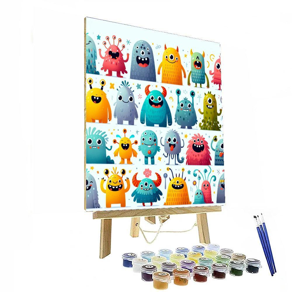 Kooky Monster Mash Paint By Number