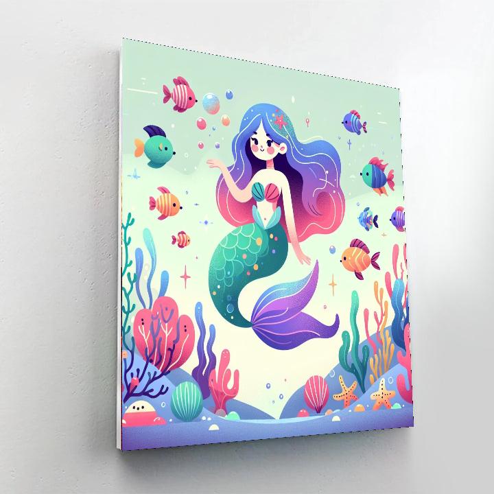 Mystical Mermaid Magic Paint By Color