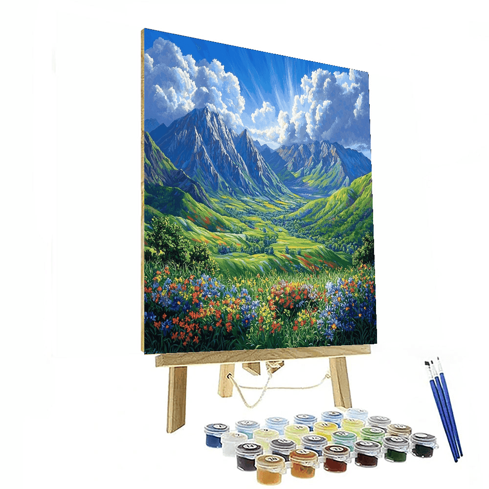 Ecuador's Avenue Of The Volcanoes Number Painting